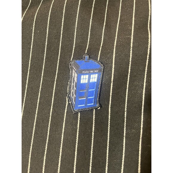 Doctor Who Lootwear Exclusive 10th Doctor Pinstripe Full Zip Hoodie Jacket XL - Picture 3 of 12